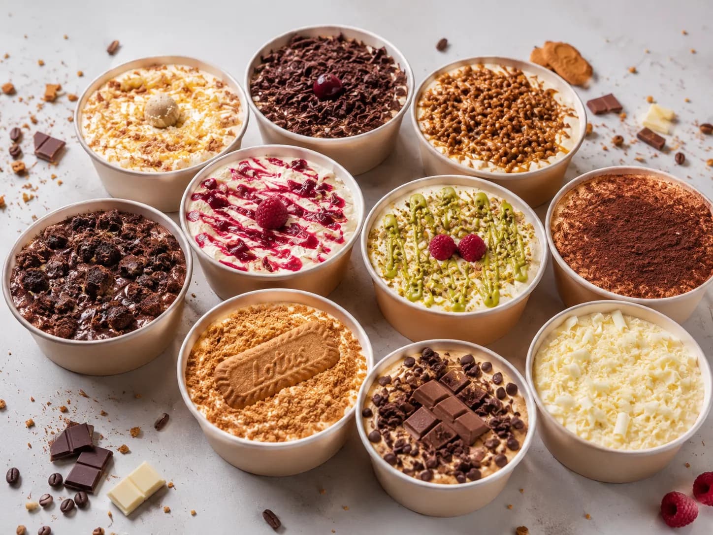 Assortiment de tiramisus My Tiramisu en pots